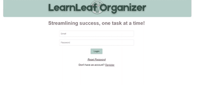 Learn Leaf Organizer App